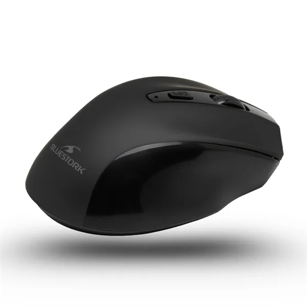 Bluestork Vezeték nélküli Egér - M-WL-OFF75-BLACK (Rechargeable, Bluetooth, 1600 DPI, 6 gomb, optikai, fekete) – 3. kép
