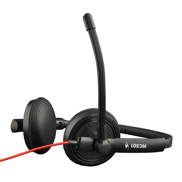 Bluestork Fejhallgató - MC301 Office Headset (mikrofon; hangerő szabályzó, 3,5 Jack, fekete) – 4. kép