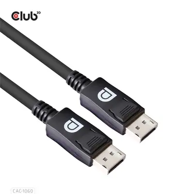 Club 3D Kábel - CAC-1060 (DisplayPort 1.4, 8K, 32.4Gbps, HBR3 8K, 28AWG, M/M, 3m) – 2. kép