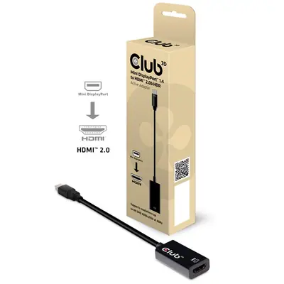 Club 3D Átalakító - CAC-1180 (Mini DisplayPort 1.4 to HDMI 2.0, 4K60Hz, HDR, 3D, 16bpc) – 2. kép