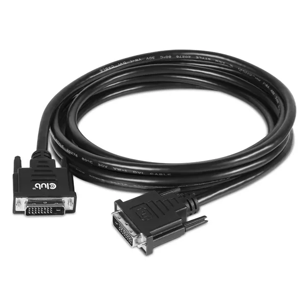 Club 3D Kábel - CAC-1223 (DVI-D Dual Link, 24+1, Bidirektional, 28AWG, 3m, Plug & Play) – 2. kép