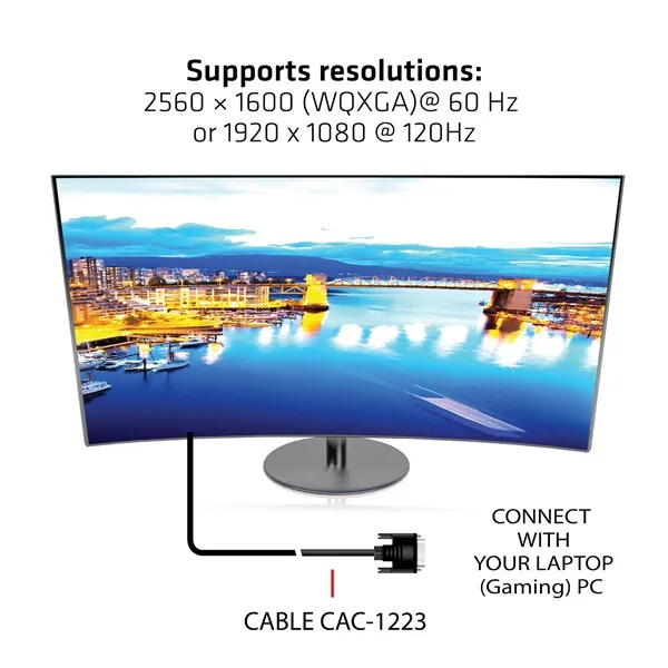 Club 3D Kábel - CAC-1223 (DVI-D Dual Link, 24+1, Bidirektional, 28AWG, 3m, Plug & Play) – 6. kép