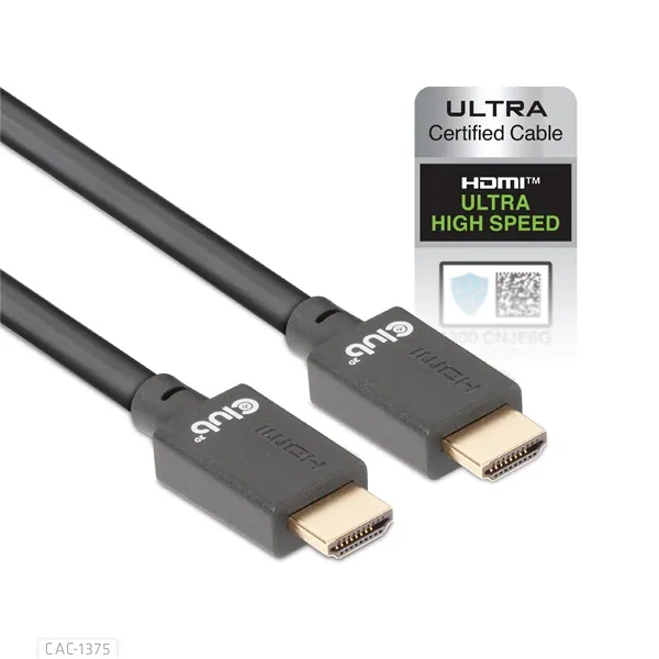 Club 3D Kábel - CAC-1375 (HDMI 2.1 Ultra High Speed, M/M, 4K120Hz, 8K60Hz, 48Gbps, 5m, VRR,QMS,QFT,eARC,HDR) – 4. kép