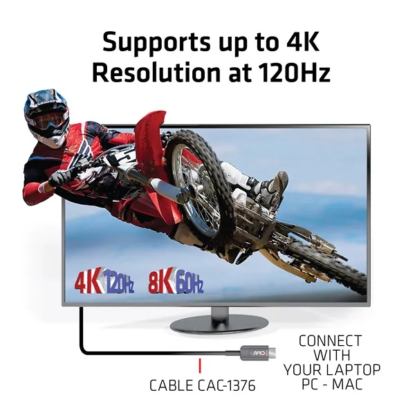 Club 3D Kábel - CAC-1376 (HDMI 2.1 Ultra High Speed, 4K120Hz/8K60Hz, Unidirectional M/M, 10m AOC) – 4. kép