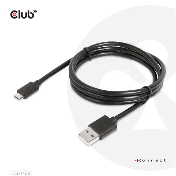 Club 3D kábel - CAC-1408 (2.0 USB-A, Micro USB, 5Gbps, 1m) – 7. kép