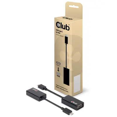 Club 3D Átalakító - CAC-1502 (3.1 USB-C Gen 1 to VGA, 1080p 60 FPS) – 2. kép