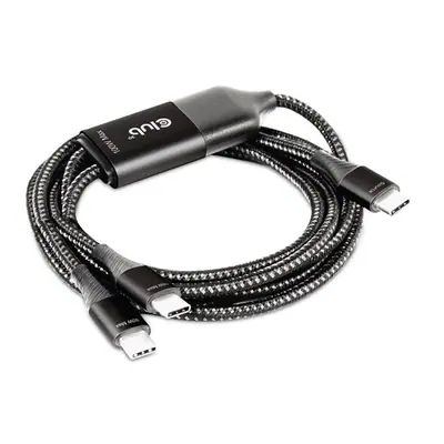 Club 3D Kábel - CAC-1527 (USB-C Y kábel, 100W PD, 1.83m, 2xUSB-C) – 2. kép