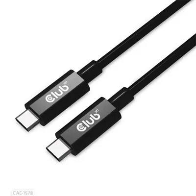 Club 3D Kábel - CAC-1578 (USB4 USB-C Gen 3x2, Bi-directional, 8K60Hz, 40Gbps, 240W PD, EPR, M/M, 2m) – 2. kép
