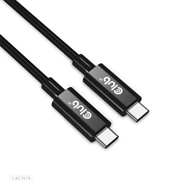 Club 3D Kábel - CAC-1579 (USB4 USB-C Gen 3x2, Bi-directional, 8K60Hz, 40Gbps, 240W PD, EPR, M/M, 3m) – 2. kép