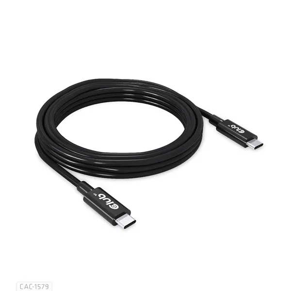 Club 3D Kábel - CAC-1579 (USB4 USB-C Gen 3x2, Bi-directional, 8K60Hz, 40Gbps, 240W PD, EPR, M/M, 3m) – 3. kép