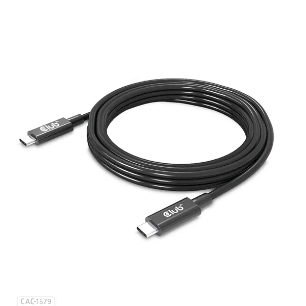 Club 3D Kábel - CAC-1579 (USB4 USB-C Gen 3x2, Bi-directional, 8K60Hz, 40Gbps, 240W PD, EPR, M/M, 3m) – 4. kép
