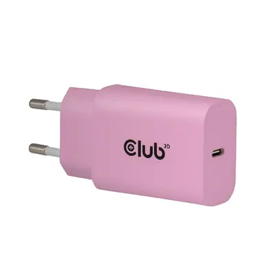Club 3D Hálózati Adapter - CAC-3021 (2db/csomag, 30W USB-C, PD3.0, túltöltés védelem, kicsi méret, pink) – 2. kép