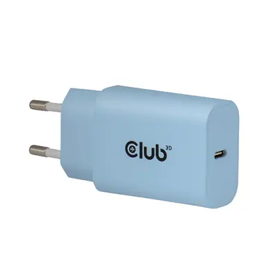 Club 3D Hálózati Adapter - CAC-3022 (2db/csomag, 30W USB-C, PD3.0, túltöltés védelem, kicsi méret, kék) – 2. kép