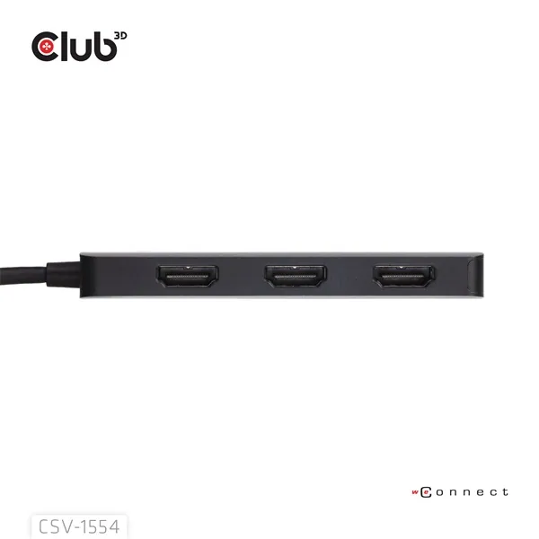 Club 3D MST Hub - CSV-1554 (3.2 USB-C to 3x HDMI, 4k60Hz) – 5. kép