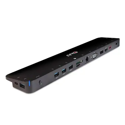 Club 3D Notebook Dokkoló - CSV-1564W65 (65W, 3.2 USB-C to 2xUSB-C, 5x USB-A,HDMI, PD, VGA, RJ45, SD, Micro SD, 3,5 Jack) – 2. kép