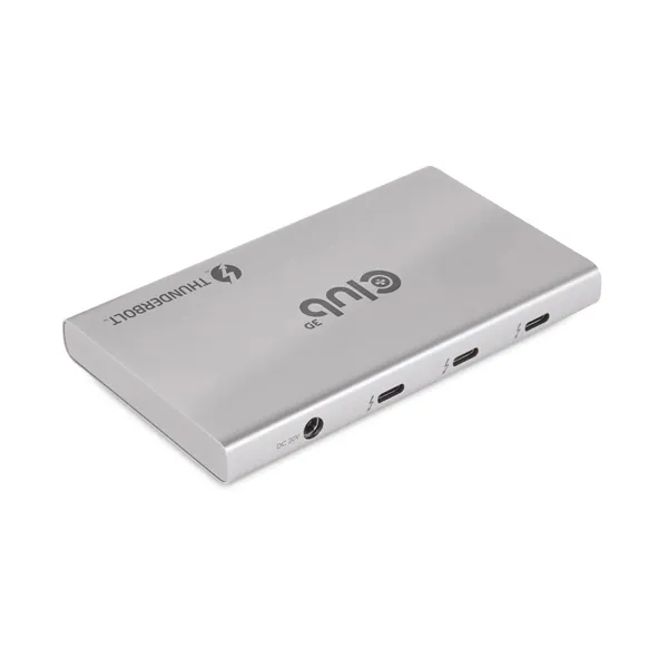 Club 3D USB Hub - CSV-1580 (Thunderbolt 4 to 3x Thunderbolt 4, 1x USB Gen2 Type-A, 100W DC, Max. 10Gbps) – 2. kép