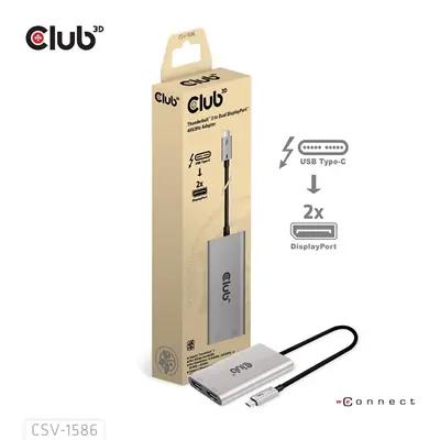 Club 3D Video Splitter - CSV-1586 (Thunderbolt 3 to Dual DisplayPort, 40Gbps, 4K60Hz) – 2. kép
