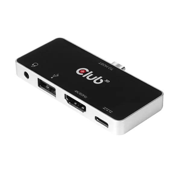 Club 3D USB Hub - CSV-1591 (3.1 USB-C Gen 1 to HDMI, 2.0 USB-A, USB-C 100W, 3,5 Jack, 4k60Hz) – 7. kép