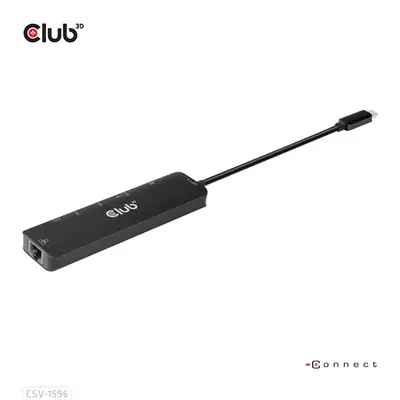 Club 3D USB Hub - CSV-1596 (USB-C to 2xHDMI, 2xUSB-A, USB-C PD, RJ45, 4k60Hz) – 2. kép