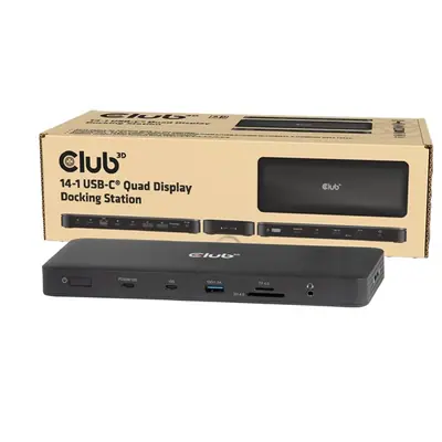 Club 3D Notebook Dokkoló - CSV-2540 (USB-C to 2xUSB-C, 2xUSB-A, 2xHDMI, 2xDP, RJ45, SD/MicroSD, 100W PD, 4K60hz) – 2. kép