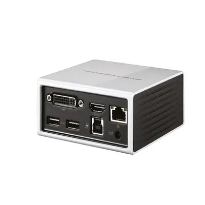 Club 3D Notebook Dokkoló - CSV-3104D (4K UHD, 3.0 USB-A to HDMI, DVI-I, 4xUSB-A, RJ45, 3.5 Jack Audio + Mic) – 2. kép