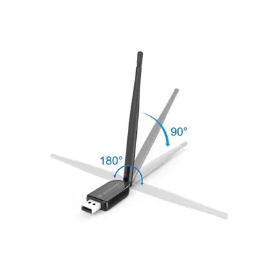 Conceptronic Bluetooth Adapter - ABBY07B (Bluetooth5.1, külső antenna, Távolság: 100m, fekete) – 2. kép