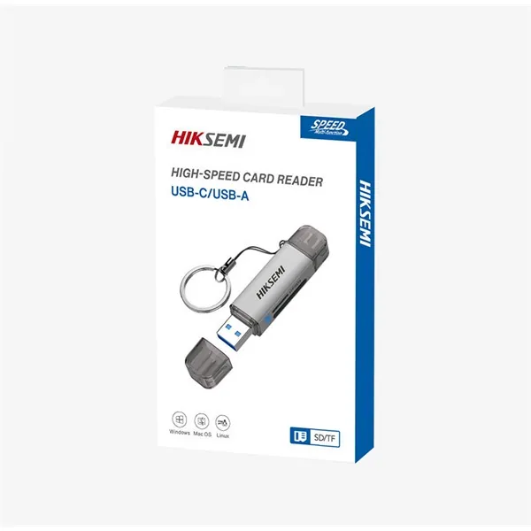 Hikvision HIKSEMI Kártyaolvasó - SD card, TF, USB3.0, Type-C – 3. kép