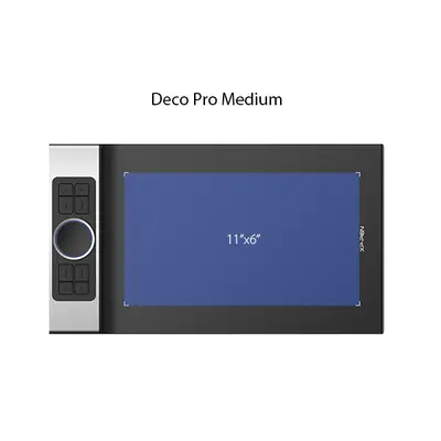 XP-PEN Grafikus tábla - Deco Pro M (11"x6", 5080 LPI, PS 8192, 200 RPS, 8 gomb, USB-C) – 2. kép