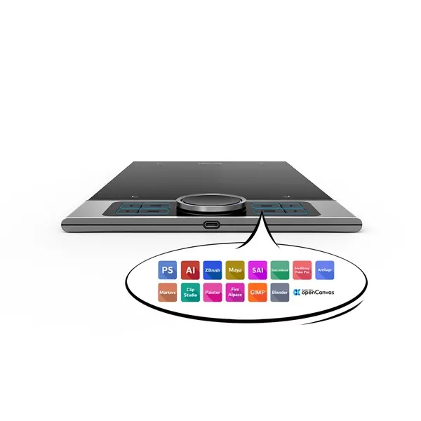XP-PEN Grafikus tábla - Deco Pro M (11"x6", 5080 LPI, PS 8192, 200 RPS, 8 gomb, USB-C) – 4. kép