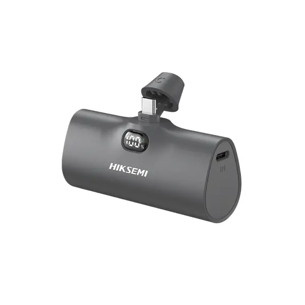 Hikvision HIKSEMI Akkubank - 5000mAh M050 PowerBank (Type-C, Kijelző, Output 20W max.) Szürke – 3. kép