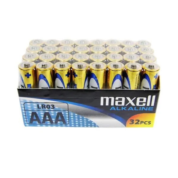 Maxell Elem - Alkáli elem, 32db AAA (LR03), 1,5V (no mercury)