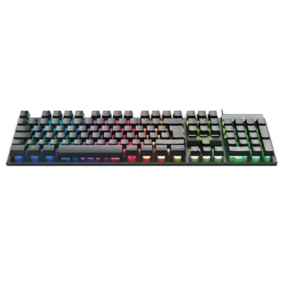 Everest Gamer Billentyűzet - KB-188 Borealis Rainbow (Numpad, USB, fekete, magyar, RGB LED) – 2. kép