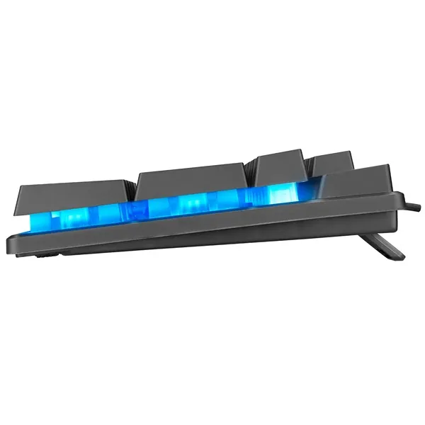 Everest Gamer Billentyűzet - KB-188 Borealis Rainbow (Numpad, USB, fekete, magyar, RGB LED) – 3. kép