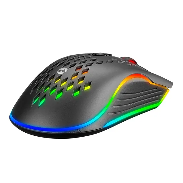 Everest Gamer Egér - SM-G07 METAFOR (6400 DPI, 7gomb, 1,5m harisnyázott kábel,optikai, fekete, RGB LED) – 4. kép
