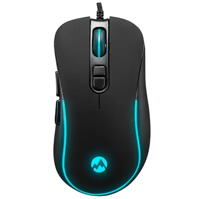 Everest Gamer Egér - SM-G58 X-HAMMER  (7200 DPI, 7gomb, 1,5m harisnyázott kábel,optikai, fekete, RGB LED) – 2. kép