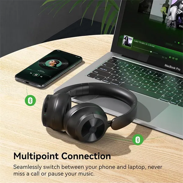 ONEODIO DJ Fejhallgató - Focus A1 Hybrid Black (Vezeték nélküli, Bluetooth, Hi-Res Audio, Active Noise Cancelling) – 5. kép