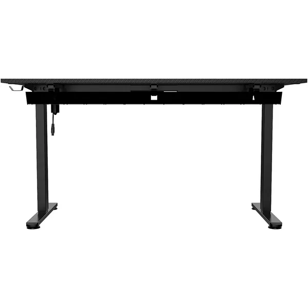 The G-Lab Gamer Asztal - K DESK PLATINIUM (140x75cm, fém, pohár, fejhallgatótartó, fekete, motoros magasság áll., RGB) – 4. kép