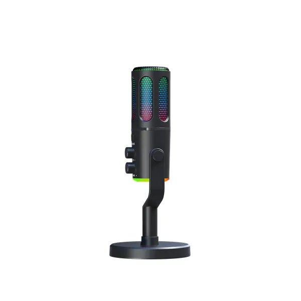 The G-Lab Mikrofon - K-MIC-NEON (3.5mm Jack csatlakozó, RGB, DUAL-CHANNEL CARDIOID, ENC, fekete) – 5. kép