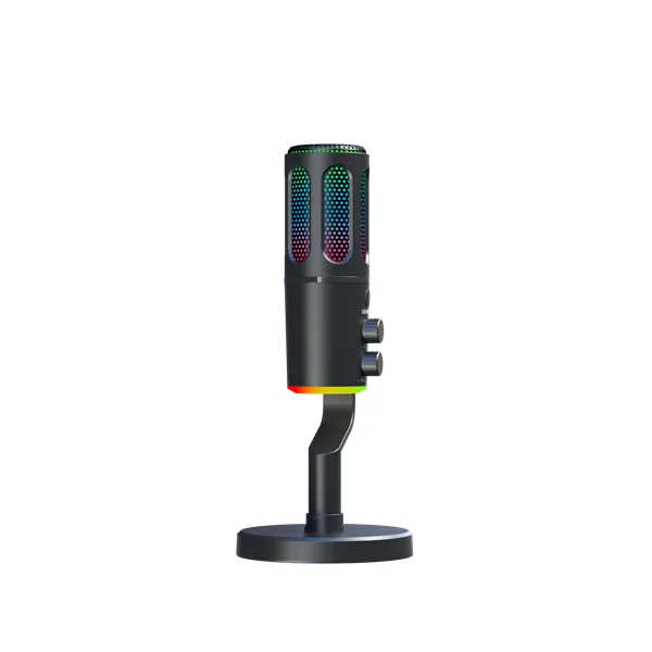 The G-Lab Mikrofon - K-MIC-NEON (3.5mm Jack csatlakozó, RGB, DUAL-CHANNEL CARDIOID, ENC, fekete) – 6. kép
