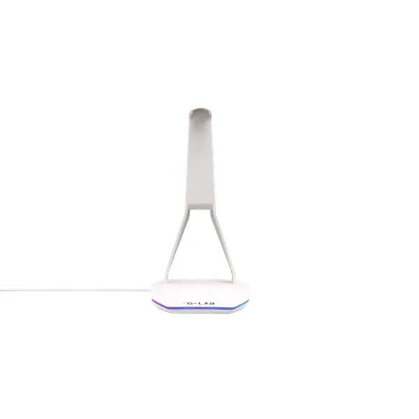 The G-Lab Fejhallgató állvány - K STAND HYDROGEN W (fehér, 2xUSB3.0, 1xUSB-C, műanyag, RGB) – 2. kép