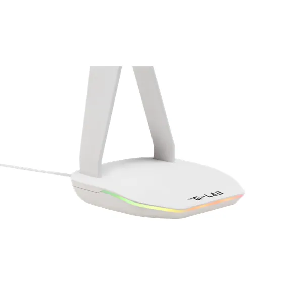 The G-Lab Fejhallgató állvány - K STAND HYDROGEN W (fehér, 2xUSB3.0, 1xUSB-C, műanyag, RGB) – 3. kép