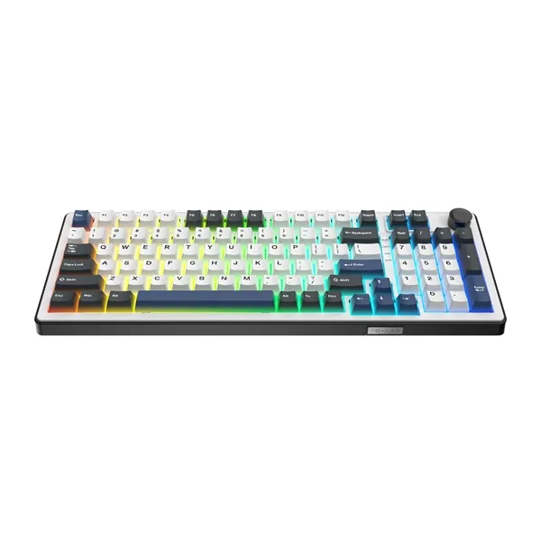 The G-Lab Gamer Billentyűzet - KEYZ ELITE 400 HE BW/US (RGB, cserélhető Mágneses switch, 8000Hz, USB, angol)
