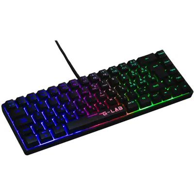 The G-Lab Gamer Billentyűzet - KEYZ HYDROGEN HU (RGB LED, TKL, USB, fekete, magyar) – 2. kép