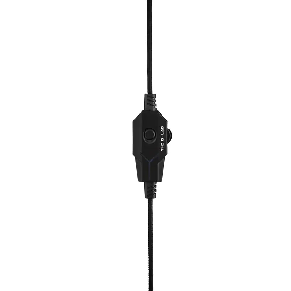 The G-Lab Fejhallgató - KORP COBALT/B (mikrofon, 3,5mm Jack, hangerőszabályzó, nagy-párnás, fekete) – 7. kép