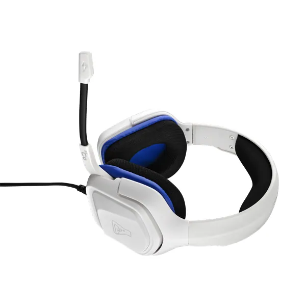 The G-Lab Fejhallgató - KORP COBALT W (mikrofon, 3,5mm Jack, hangerőszabályzó, nagy-párnás, fehér) – 3. kép