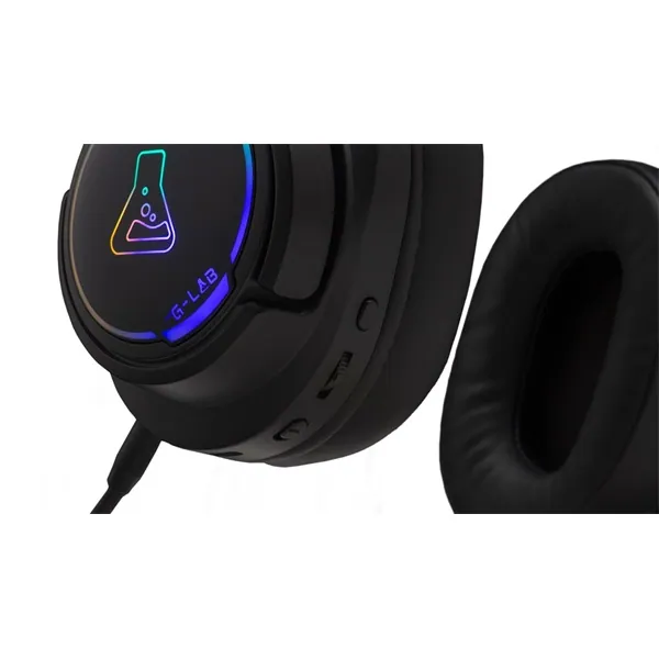 The G-Lab Vezeték nélküli Fejhallgató - KORP IRIDIUM (2,4Ghz, USB-C, Bluetooth, mikrofon, hangerőszabályzó, fekete) – 2. kép