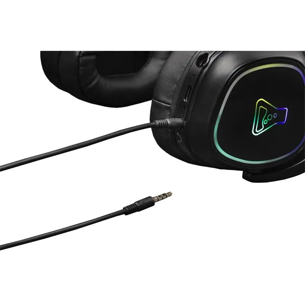 The G-Lab Fejhallgató - KORP PROMETHIUM (Vezeték nélküli, Bluetooth, mikrofon, 3,5 jack, USB, LED,nagy-párnás) – 3. kép
