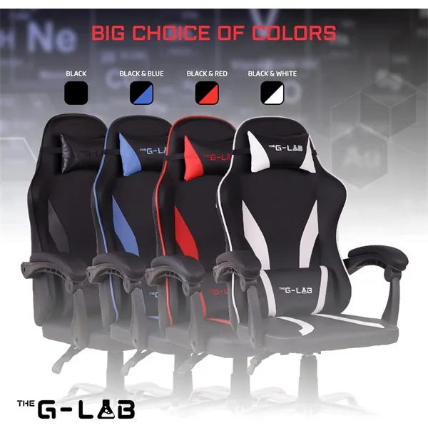 The G-Lab Gamer szék - KS NEON BLACK (fekete; állítható magasság; áll. kartámasz) – 4. kép