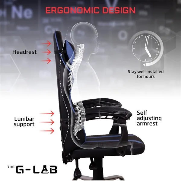 The G-Lab Gamer szék - KS NEON BLACK (fekete; állítható magasság; áll. kartámasz) – 7. kép