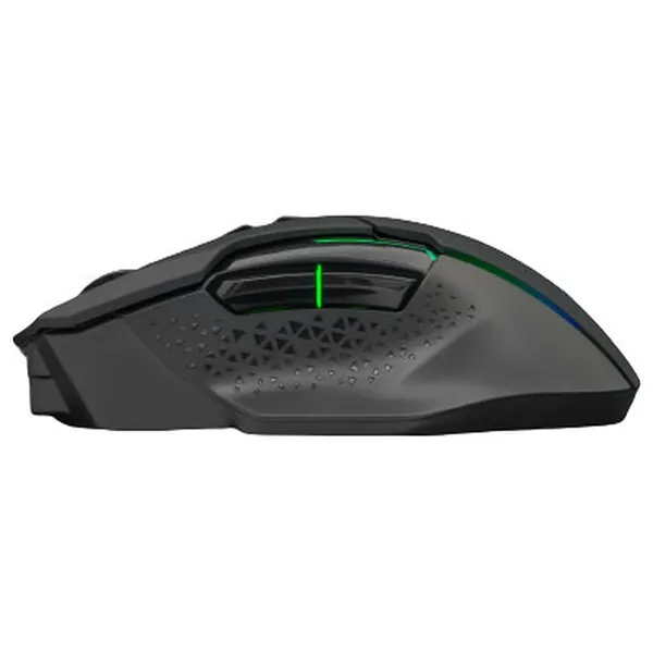 The G-Lab Vezeték nélküli Gamer Egér - KULT CAESIUM (7200 DPI, 2,4Ghz+Bluetooth, 6 gomb, makro, RGB LED, fekete) – 3. kép